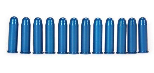 A-Zoom Aluminum Snap Caps .38 SPEC Blue 12/pk