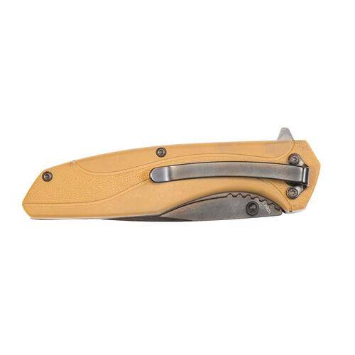 Smith & Wesson 1084312 Drop Point Folding Knife 3 1/2" Blade  FDE