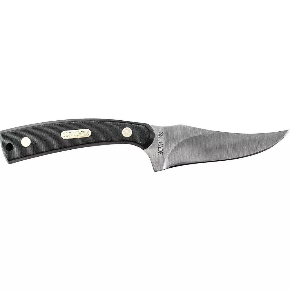 Old Timer Sharpfinger Knife Full Tang 3-3/10" Fixed Blade Black