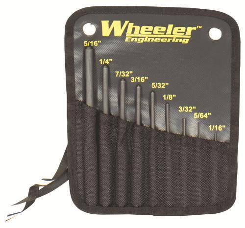 Wheeler Engineering Roll Pin Punch Set 9PC