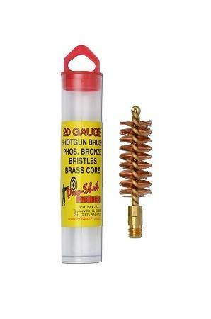 Pro-Shot Phosphorus Bronze Bristles/Brass Core Shotgun Bore Brush (5/16-27 Thread) 20 ga