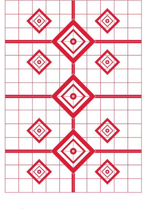 Pro-Shot 200 Yard Rifle Sight in Target 23" X 35" Red 5/ct