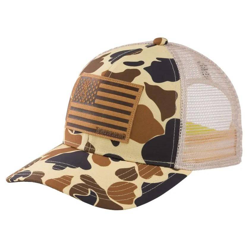 Browning Company Cap Vintage Tan Camo One Size Fits Most