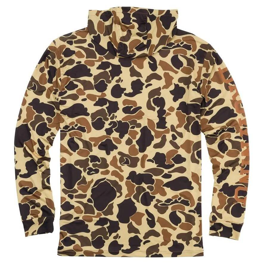 Browning Hooded Long Sleeve Tech Shirt Vintage Tan Camo 2XL