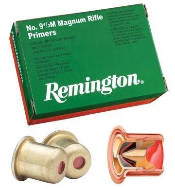 Remington Centerfire Large Rifle Primers- 9-1/2 Magnum Rifle
