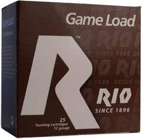 Rio Top Game HV Shotshells 12 ga 2 3/4" 3 3/4 dr 1 1/4 oz #4 1330 fps 25/ct