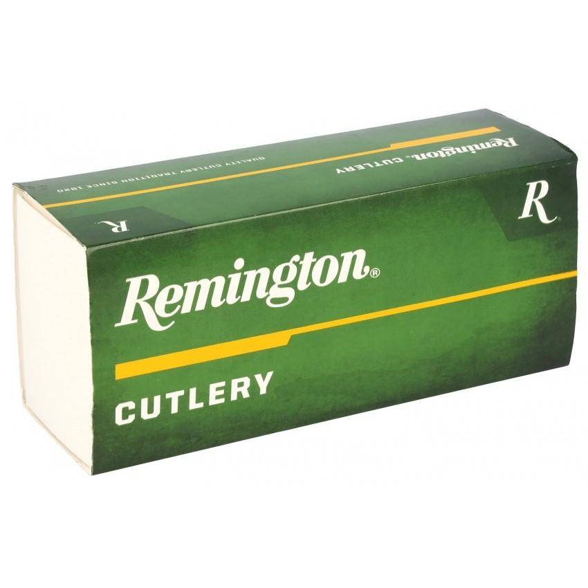 Remington Hunter Folding Knife 4" Trailing Point Blade Green