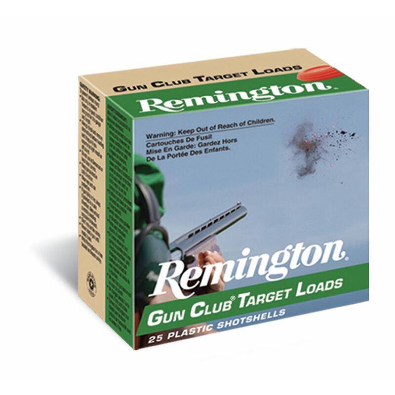 Remington Gun Club Target Load Shotshells 12ga 2-3/4" 1-1/8 oz 1100 fps #8 25/ct