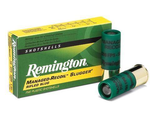Remington Slugger Managed-Recoil Rifled Slug 12 ga 2 3/4" 1 oz 1200 fps 5/ct