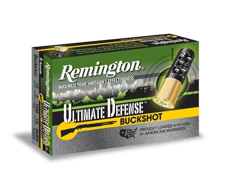 Remington Ultimate Defense Shotshells 12ga 3" #00 1225 fps 5/ct