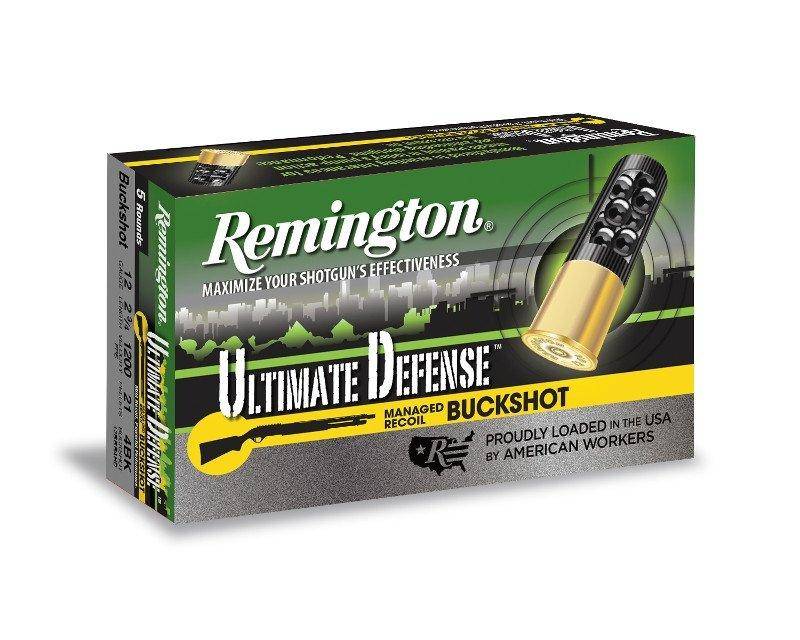 Remington Ultimate Defense Buckshot Shotshells 2-3/4" #4 Buck 1200 fps 5/ct
