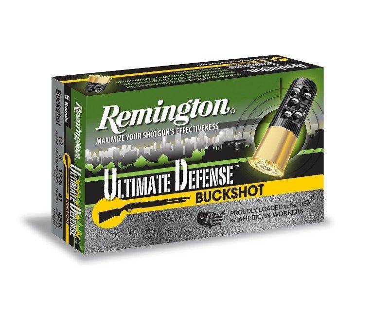 Remington Ultimate Defense Buckshot Shotshells 3" #4 Buck 1225 fps 5/ct