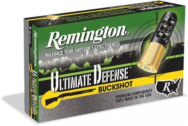 Remington Ultimate Defense Buckshot Load 20ga 2-3/4 17 pellets 1140 fps 5/ct
