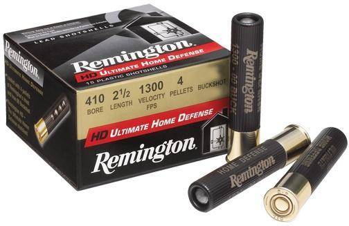 Remington Ultimate Home Defense Shotshells 410 ga 2-1/2" 4 plts #000 1225 fps 15/ct