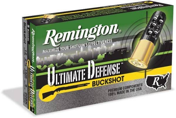 Remington Ultimate Defense Shotshell Ammunition 12ga. 2-3/4" #00 1200 fps 5/ct