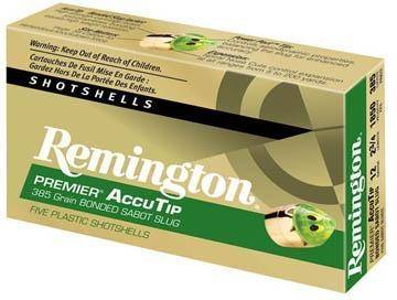 Remington Premier AccuTip Bonded Sabot Slug 12 ga 2 3/4" 385 gr Slug 1850 fps 5/ct