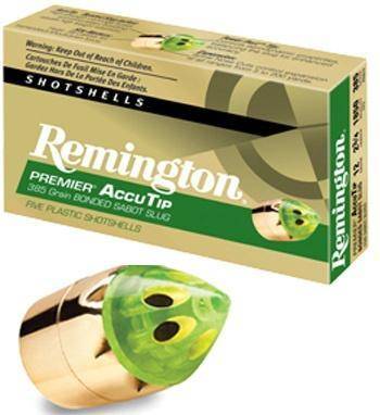 Remington Premier AccuTip Bonded Sabot Slug 12 ga 3" 385 gr Slug 1900 fps 5/ct