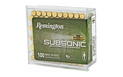 Remington Subsonic Rimfire Ammunition .22 LR 40gr HP 1050 fps 100/ct