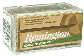 Remington Magnum Rimfire Ammunition .22 WMR 40 gr JHP 1910 fps 50/ct