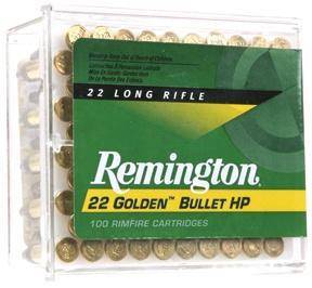 Remington Golden Bullet Rimfire Ammunition .22 LR 36 gr HP 1280 fps 100/ct