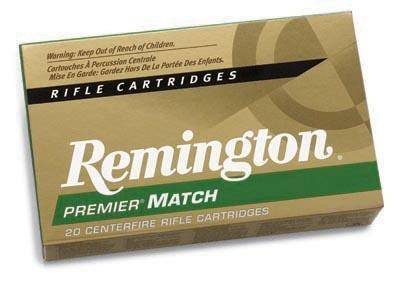 Remington Premier Match Rifle Ammunition .223 Rem 62 gr HP 3025 fps 20/ct