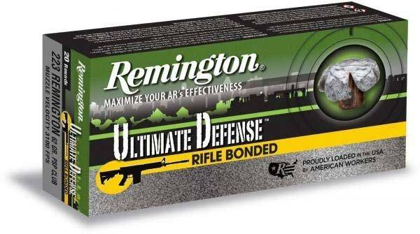 Remington Ultimate Defense Rifle Ammo .223 Rem 62 gr SP 3100 fps 20/ct