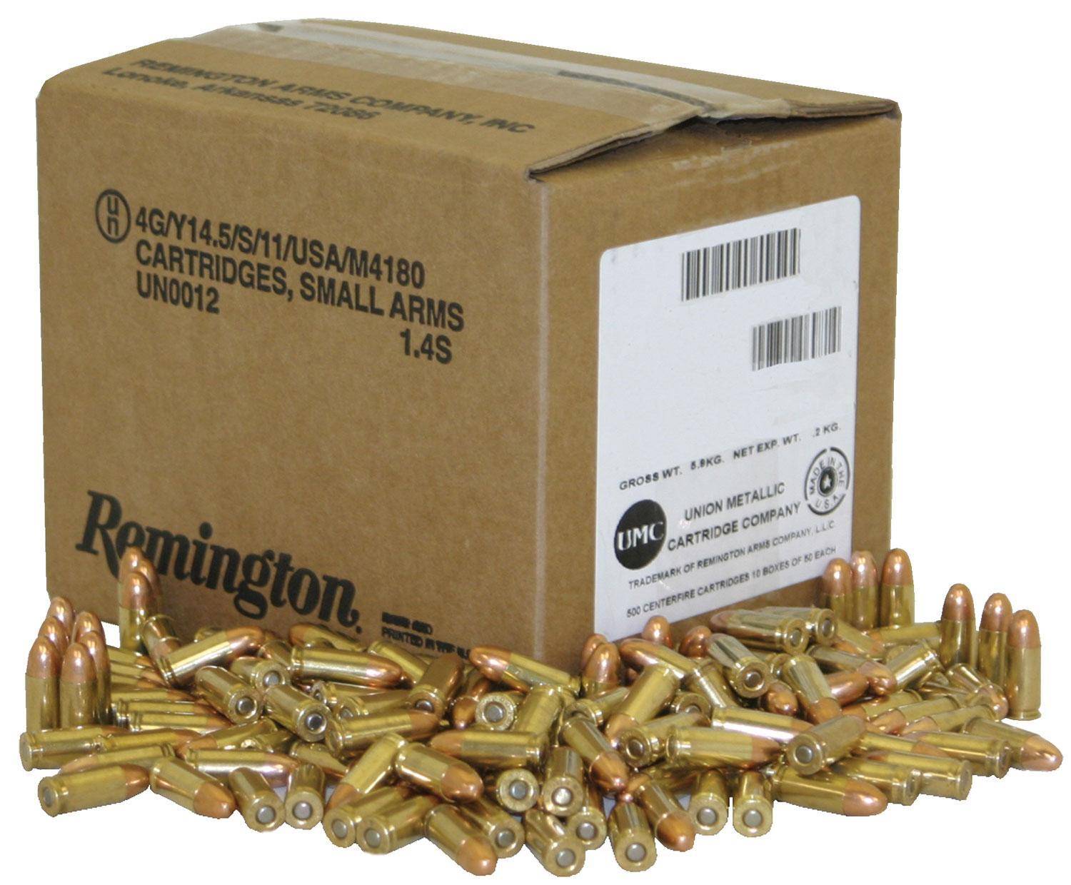 Remington UMC Handgun Ammunition .40 S&W 180 gr FMJ 990 fps 650/ct (Bulk)