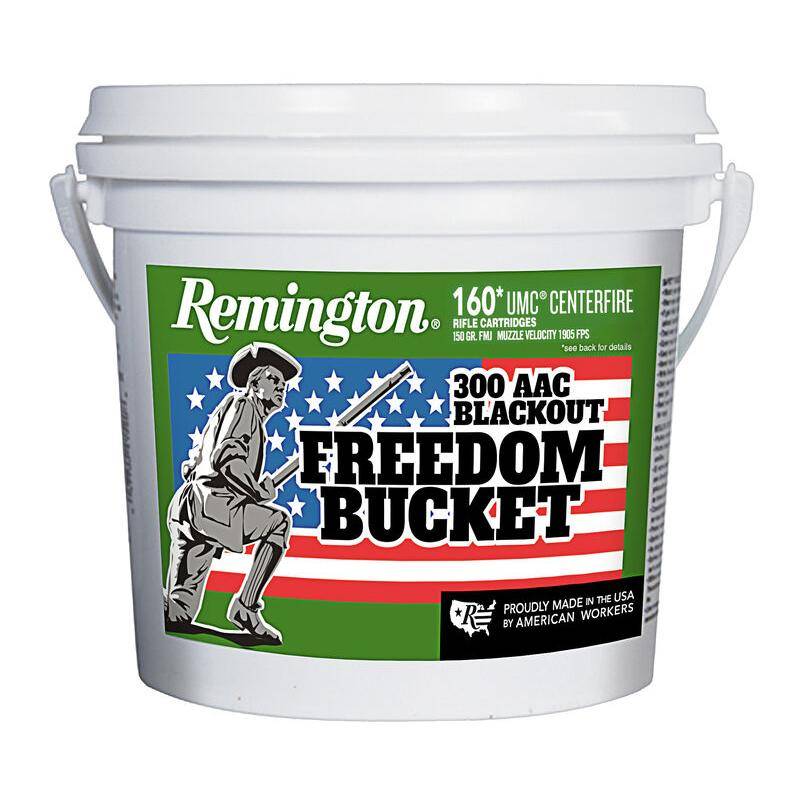 Remington UMC Freedom Bucket .300 AAC Blackout 150 gr. FMJ 1905 fps 160/ct