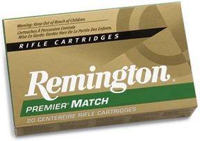 Remington Premier Match Rifle Ammunition .223 Rem 77 gr OTM 2790 fps 20/ct