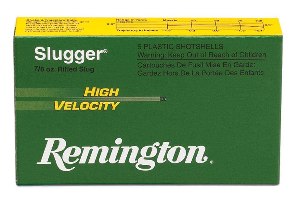 Remington Slugger High-Velocity Rifled Slug 20 ga 2 3/4 in 1/2 oz Slug 1800 fps 5/ct