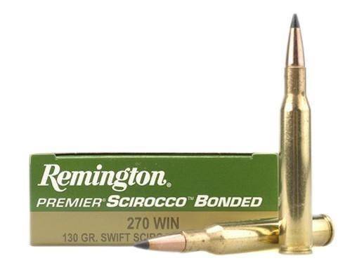 Remington Premier Scirocco Rifle Ammunition 270 Win 130 gr PT 3060 fps 20/ct