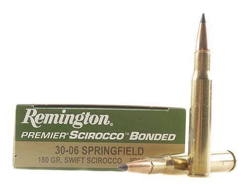 Remington Premier Scirocco Rifle Ammunition 30-06 Springfield 180 gr PT 2700 fps 20/ct