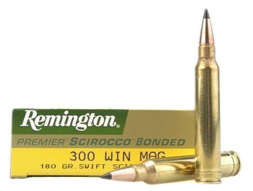 Remington Premier Scirocco Rifle Ammunition 300 Win Mag 180 gr PT 2960 fps 20/ct