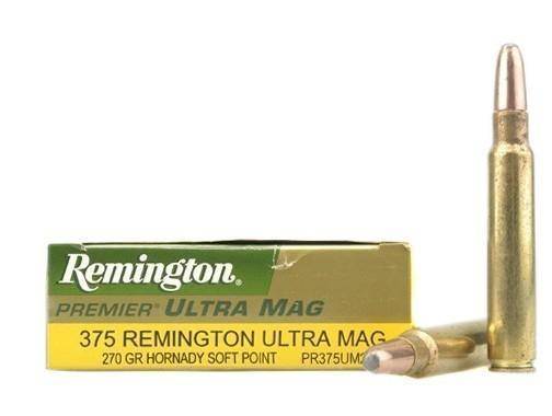 Remington High Performance Rifle Ammunition .375 Rem Ultra Mag 270 gr SP 2900 fps 20/ct