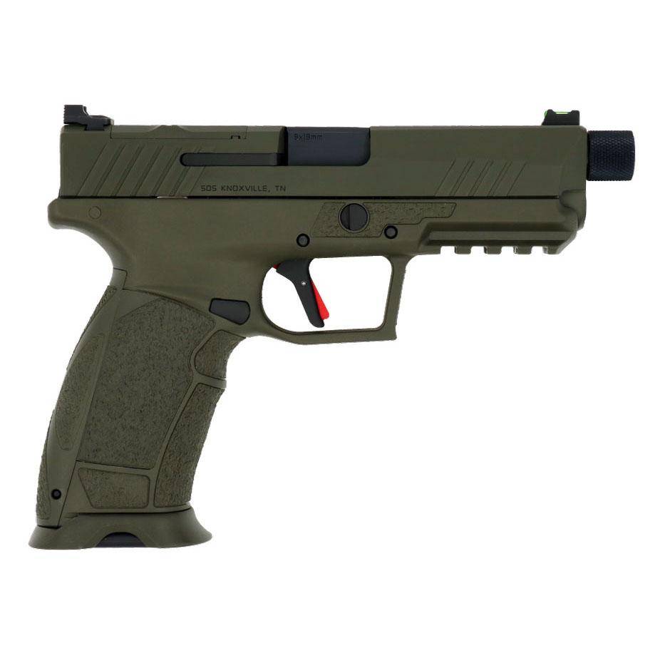 Tisas PX-9 Gen 3 Duty-TH Handgun 9mm Luger 18 & 20rd Magazines 4.69" Barrel OD Green