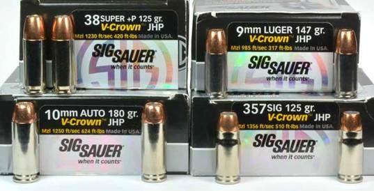 Sig Sauer V-Crown by Sierra Handgun Bullets .45 cal .4515" 200 gr JHP Sig Sauer V-Crown 100/ct