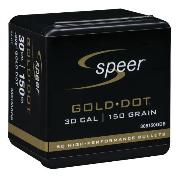 Speer Gold Dot Component Rifle Bullets .308 cal .308" 150 gr GOLD DOT SP 50/ct