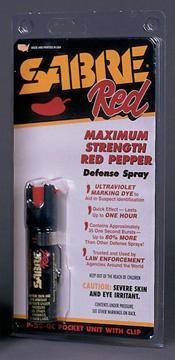 SABRE Pocket Pepper Spray with Clip .75 oz