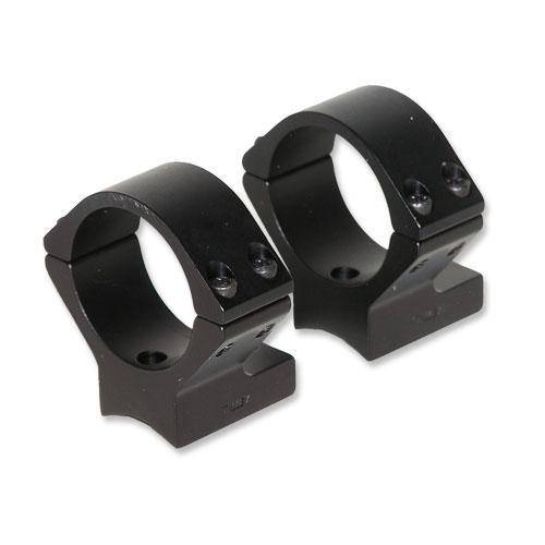 Talley Lightweight Alloy Scope Mounts - Black Anodized - 30mm - Low Ruger American Savage  w/Accutrigger Steven 200 Stiller Predator TC Venture