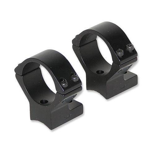 Talley Lightweight Alloy Scope Mounts - Black Anodized - 30mm - Medium Thompson Center Venture Stevens 200 Stiller Predator Ruger American (SA) S