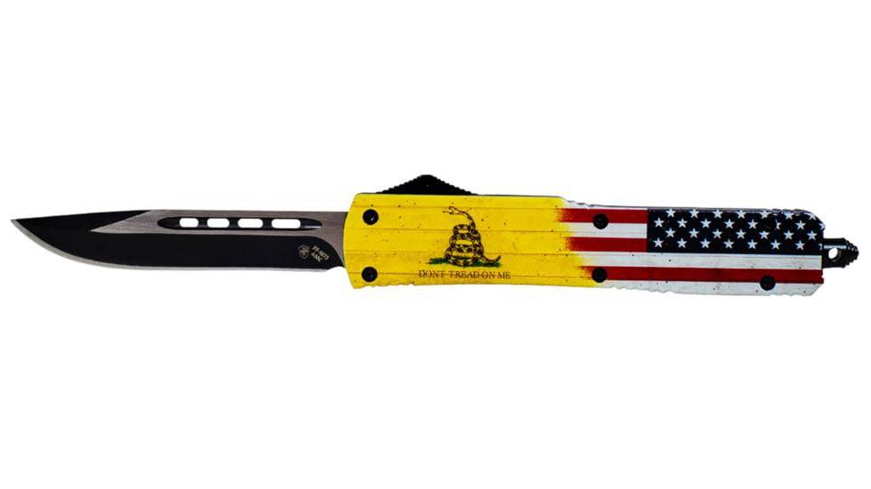 Templar Knife Slim Knife 3-1/2" Drop Point Blade Don't Tread on Me US Flag