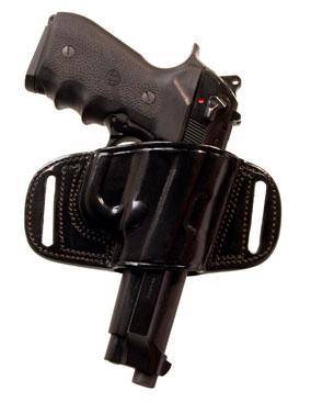Tagua Gunleather Quick Draw Belt Holster for Colt Gov't 1911 5"/Commander 1911 4"/Officers 1911 3.5"/Most 1911 w/o rail Black Right Hand