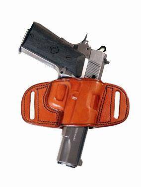 Tagua Gunleather Quick Draw Belt Holster for Colt Gov't 1911 5"/Commander 1911 4"/Officers 1911 3.5"/Most 1911 w/o rail Brown Right Hand