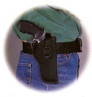 Uncle Mike's Sidekick Hip Holster for 4-1/2" - 5" Barrel large autos open end in Black Right Hand