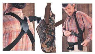 Uncle Mike's Sidekick Vertical Shoulder Holsters 3" to 4" Med./Lg. DA Revols - RH