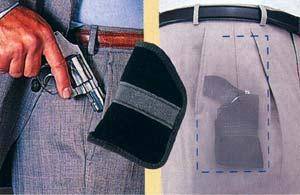 Uncle Mike's Inside the Pocket Holsters 2" 5 shot revolvers; Sigma .380