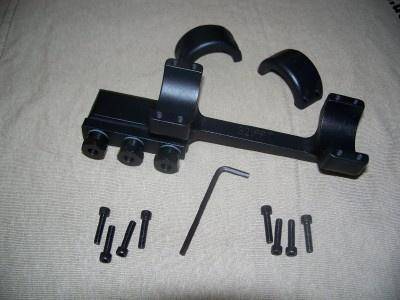 DNZ 1-Piece Freedom Reaper Forward Ring Picatinny Rail Mount - 30mm Black