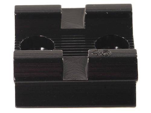 Weaver Standard Top Mount Aluminum Scope Base - Gloss Black - #45 - FRONT/REAR Modern Muzzleloader Springfield