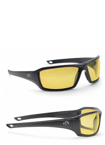 Walker's IKON Forge Shooting Glasses Black with Amber Lens