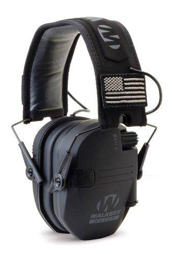 Walker's Razor Patriot Series Razor Slim Electronic Muff 23 NRR Black Patriot